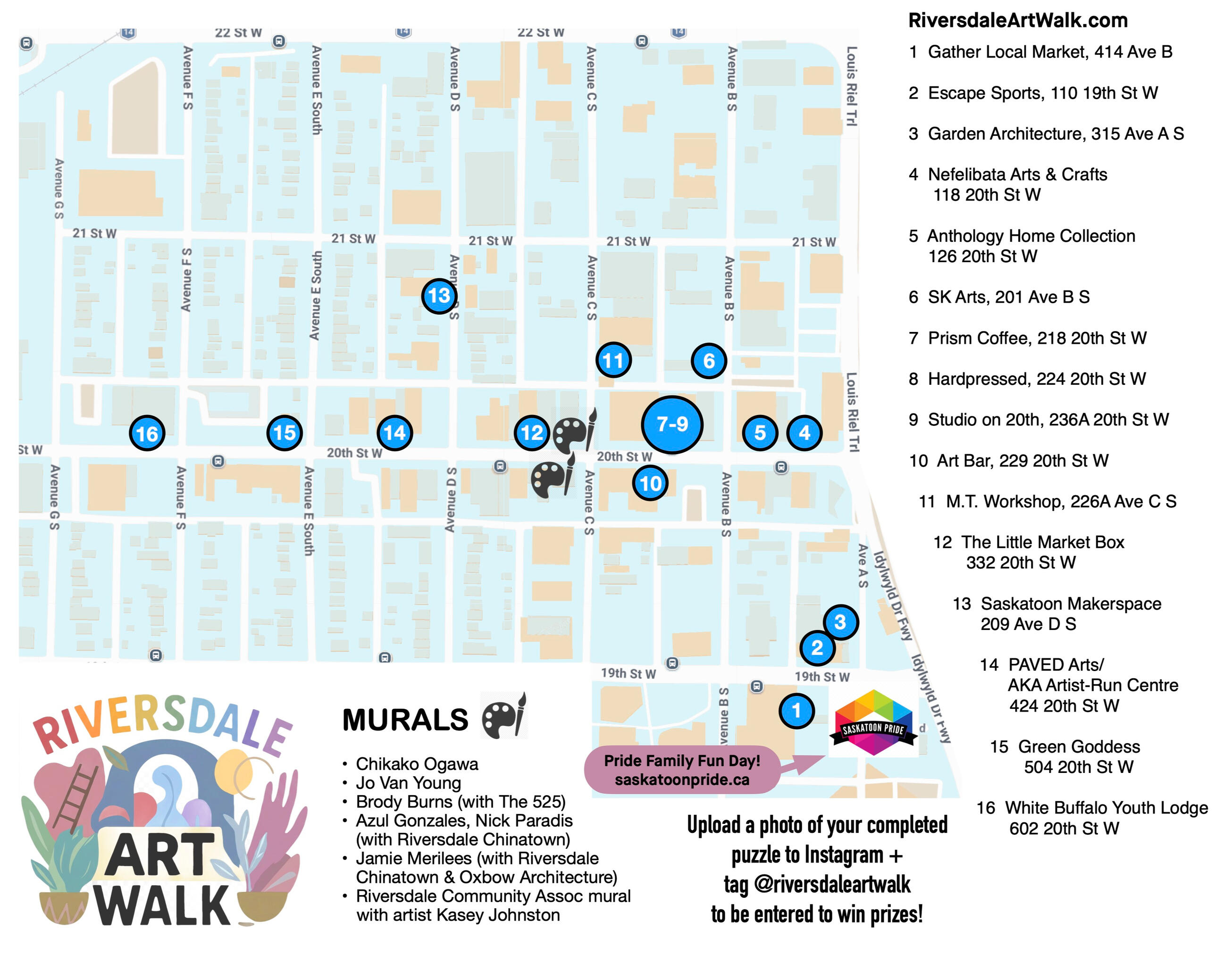 Art Walk Map Art Walk Map